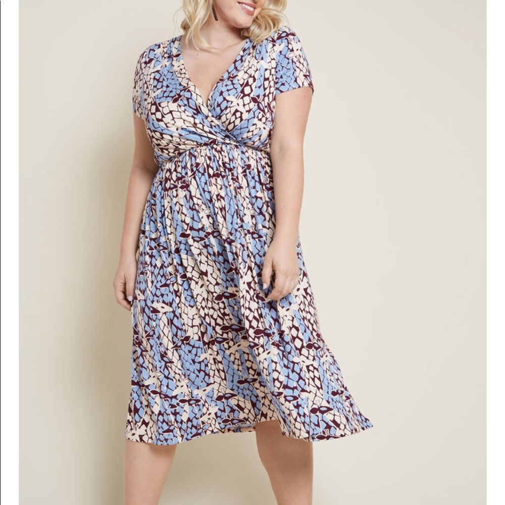 NWOT - Modcloth Giraffe Print Maxi 2X